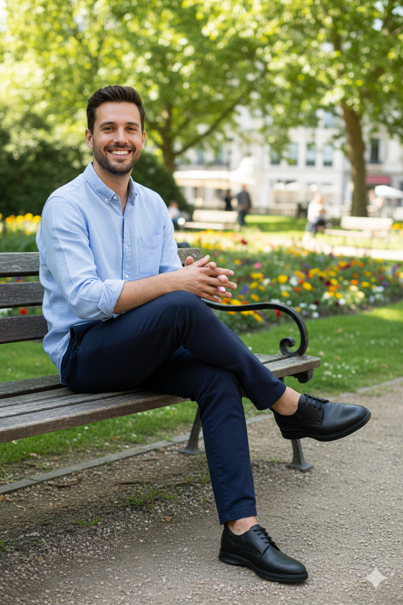 حذاء رجالي جلد اصلي